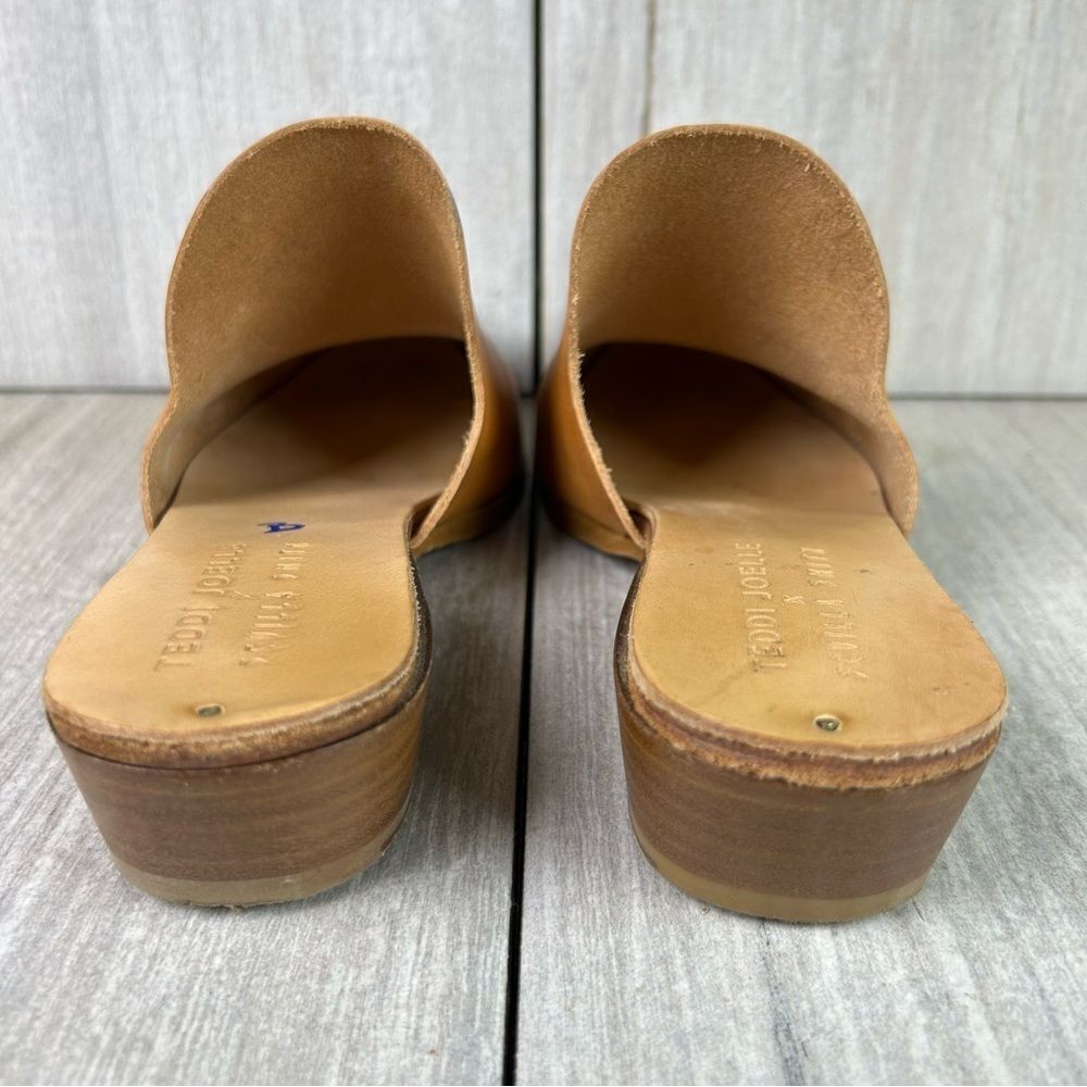 Sevilla Smith x Teddi Joelle Slip On Leather Handcrafted Mule Womens Size 5.5 35 - Picture 7 of 10